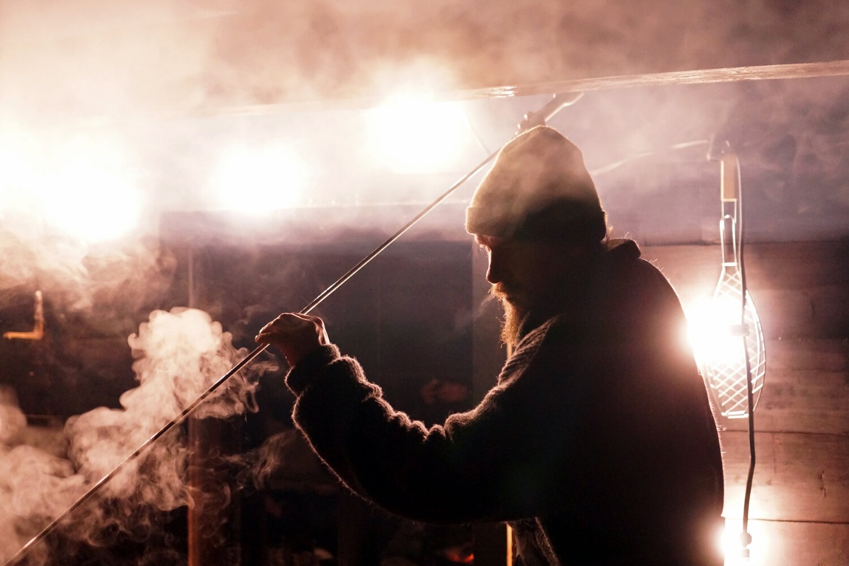 Smoky and steamy brewer in the EldhusPhoto: Rune Sævig