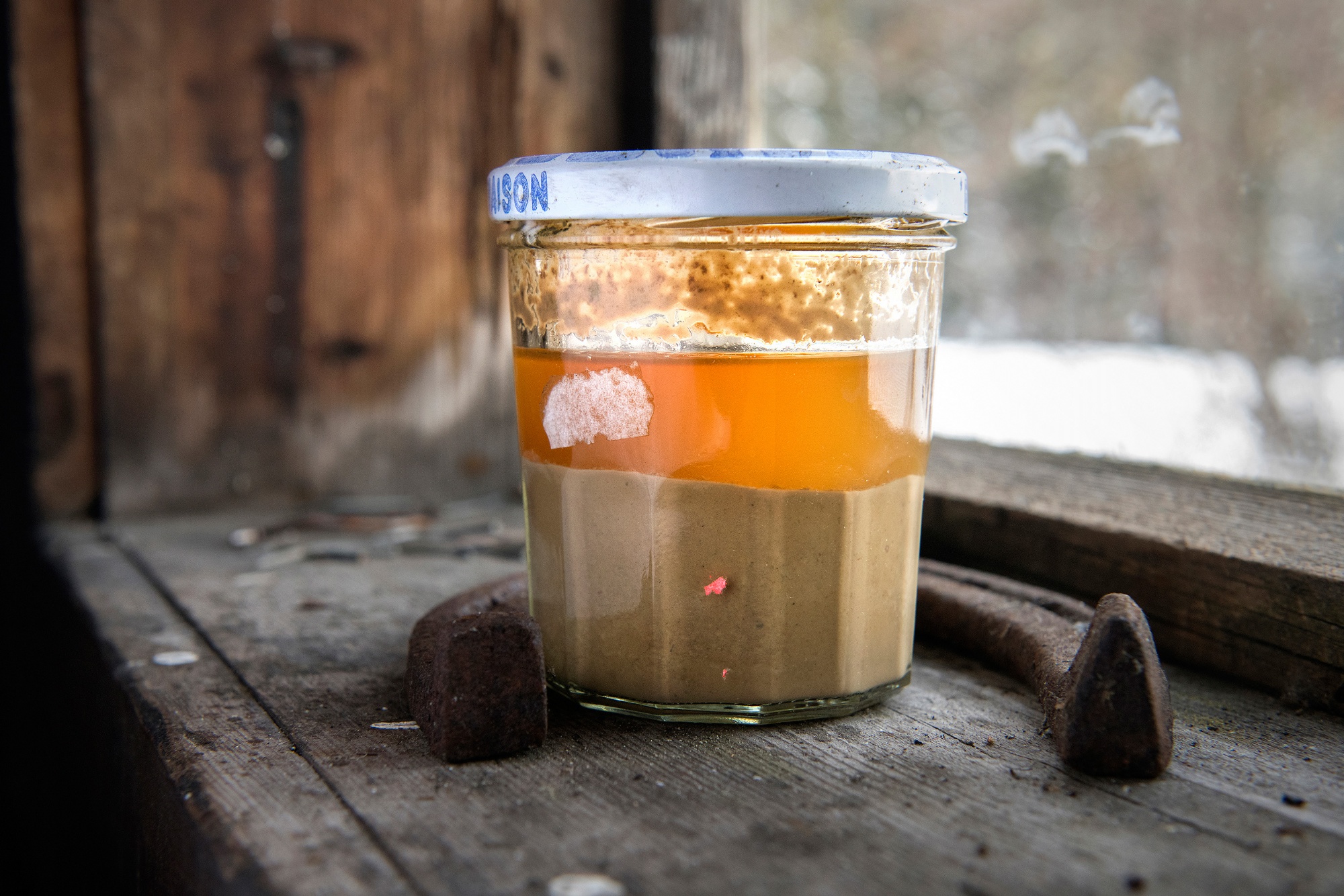 Kveik yeast in a jar, brewhouse in VossPhoto: Rune Sævig